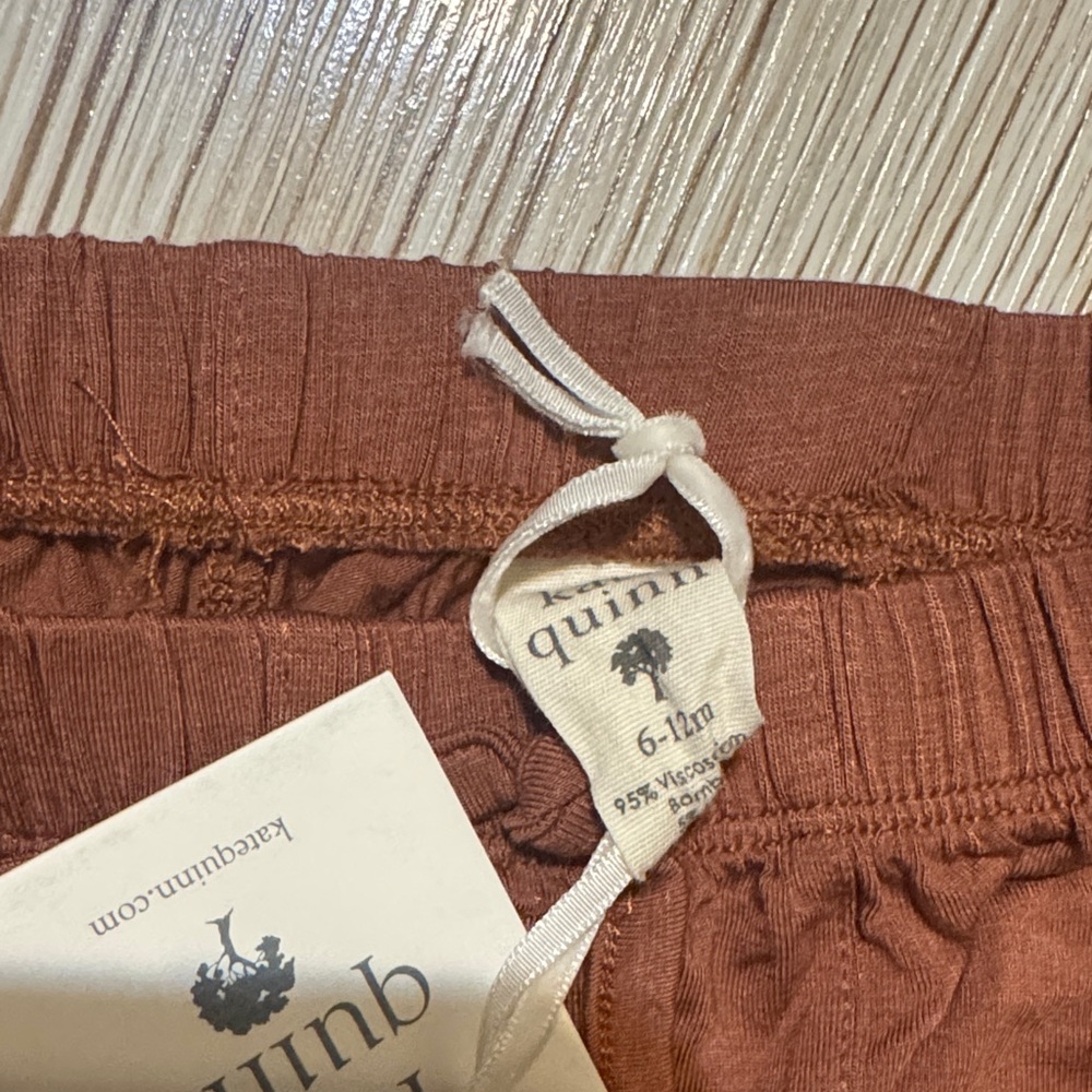 6-12 m Kate Quinn Chocolate Brown Kids Joggers - Picture 4 of 4